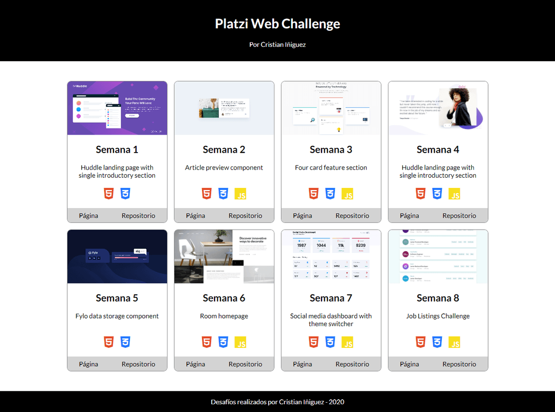 Platzi Web Challenge